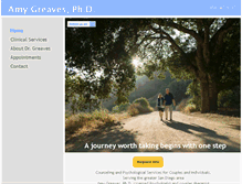 Tablet Screenshot of amygreavesphd.com